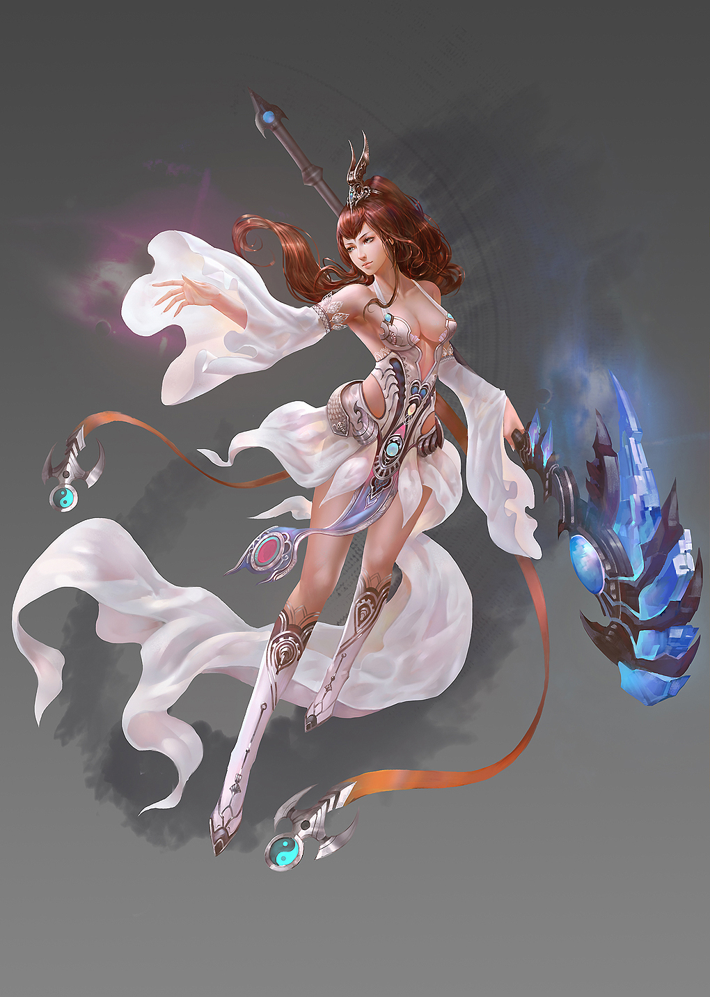 游戏女角色设定原画