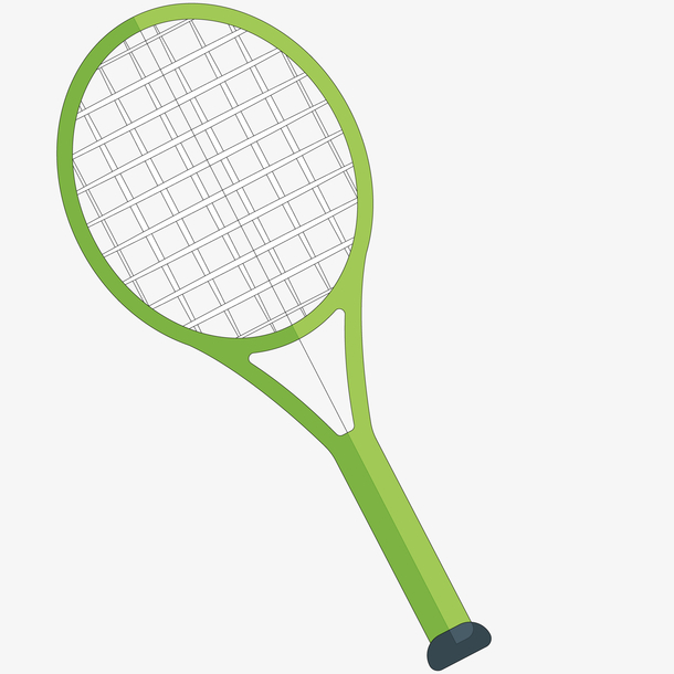 卡通网球拍png下载