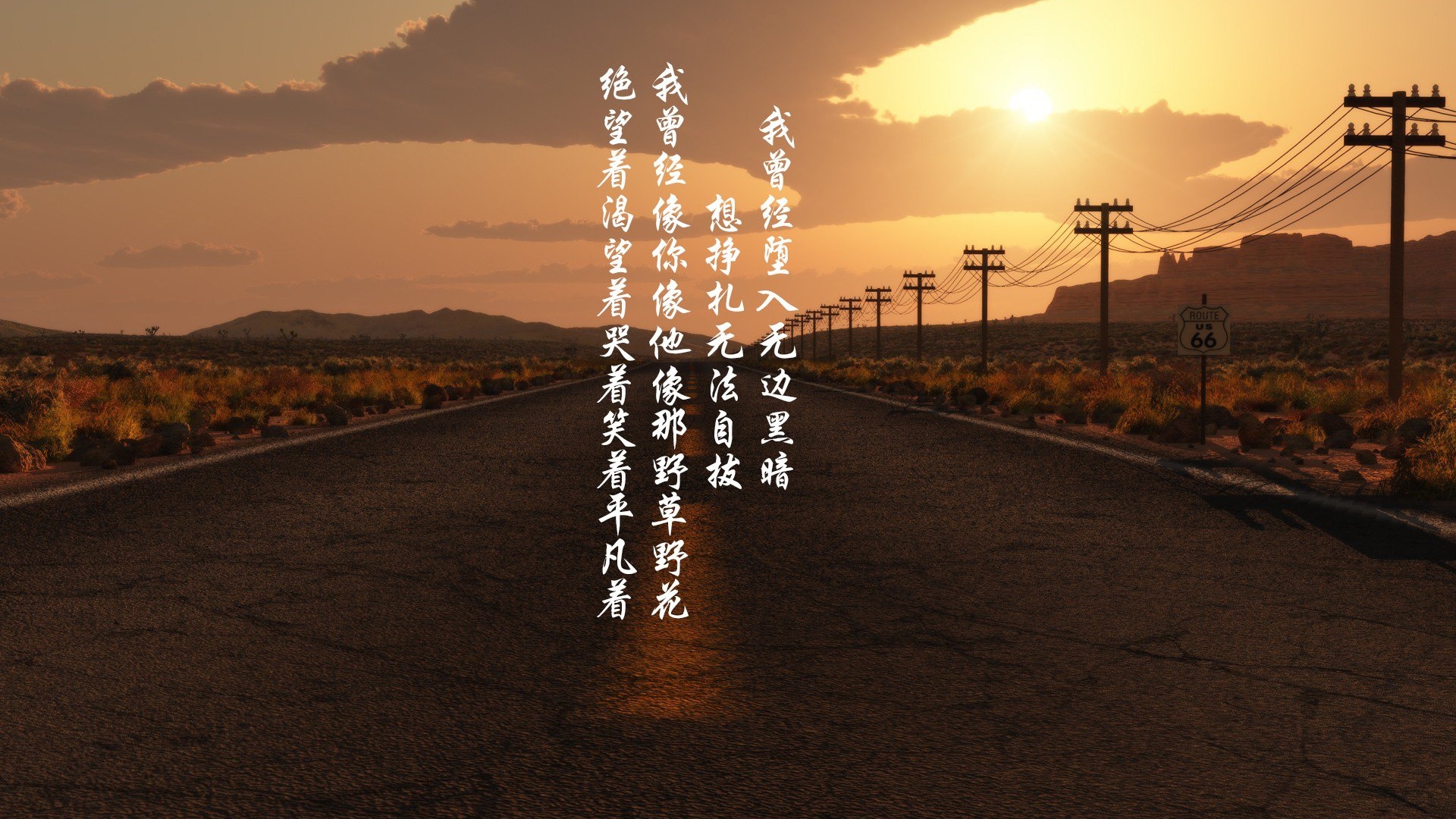 2020-06-16壁纸封面图平凡的路上有你 文字控壁纸壁纸于2020-06-16