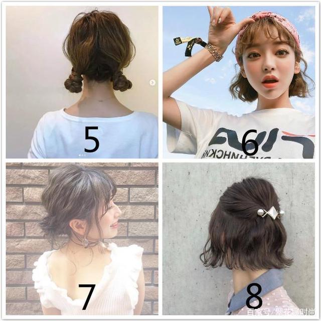 短发女生的30种扎法,短发这样扎,活泼可爱又精致