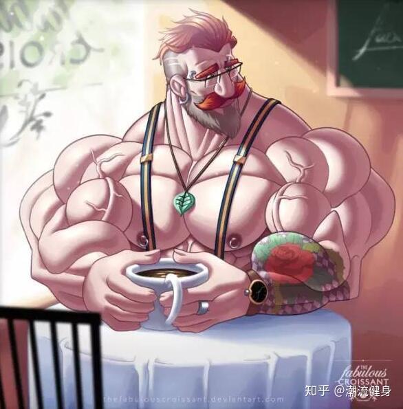 一组骚到爆的q版肌肉男头像,拿走不送!