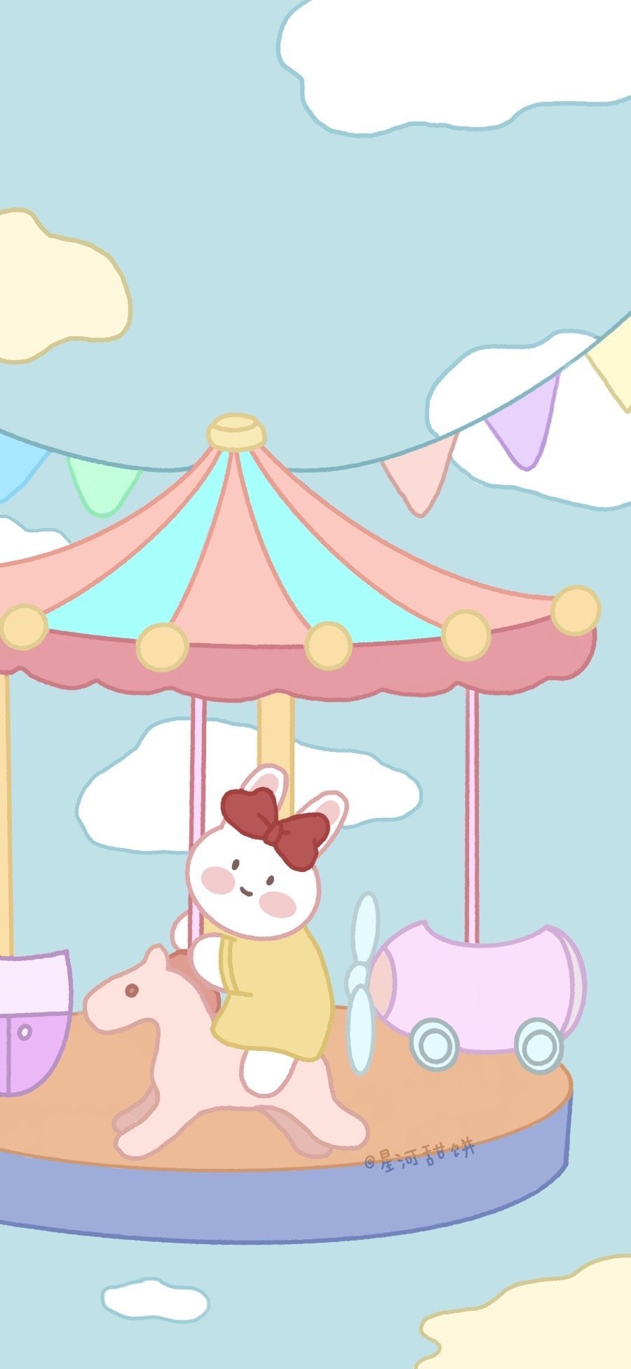 萌物小可爱手绘手机壁纸