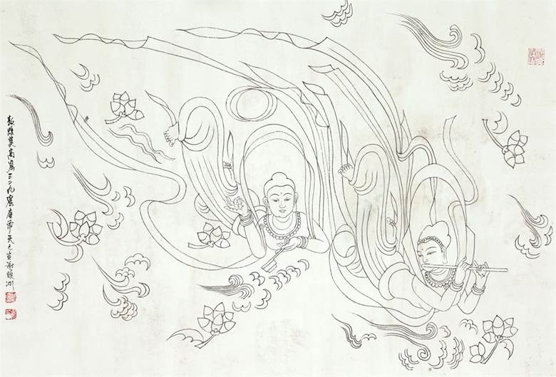 敦煌梦谢晓冰敦煌壁画作品展