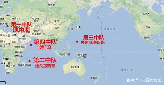美国海军预置舰队部署位置