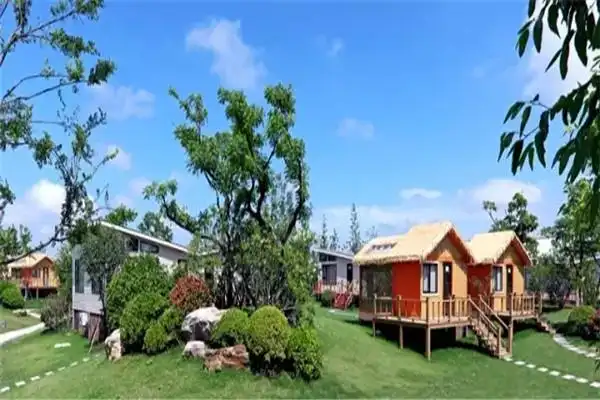 上海长兴岛2天1晚【云水居木屋度假酒店】含:特色房住宿一晚,酒店双早