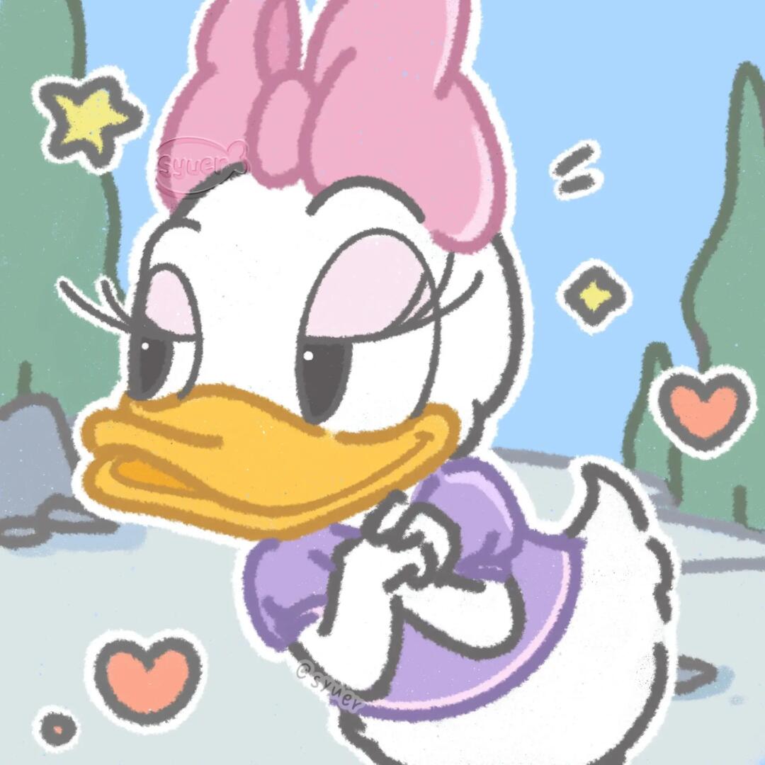 情侣头像  #可爱  #卡通头像  #唐老鸭和黛丝