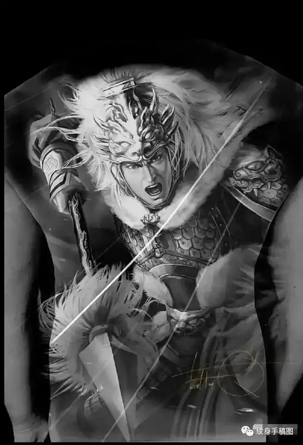 赵子龙纹身通常象征着勇敢,坚强,智勇双全,以及忠良之将的风范 - 抖音