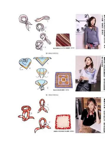 图解说明10种方形丝巾地系法.doc 15页