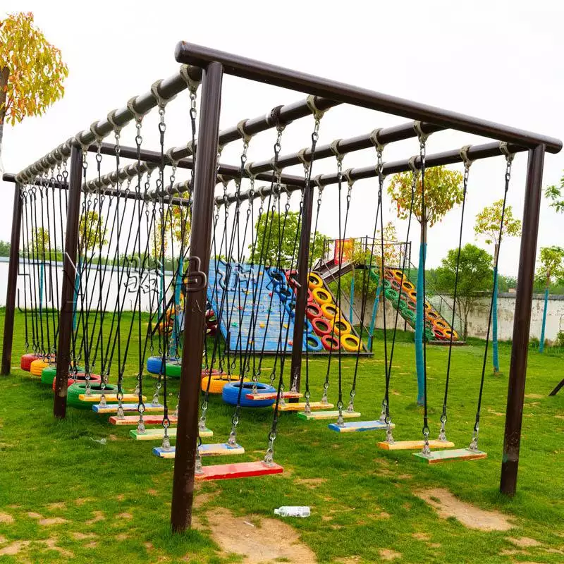 体能乐园项目 短网红无动力体能拓展设施 农庄游玩户外儿童游乐器材