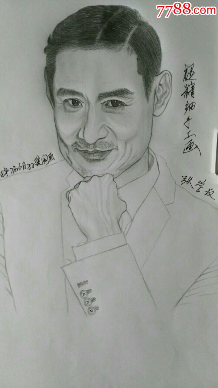 《张学友素描画像》