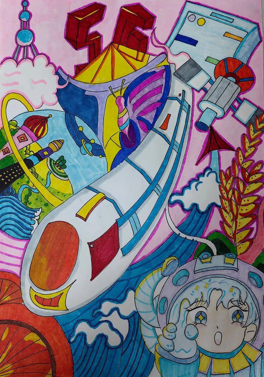 我为"五经普"打call | 儿童绘画优秀作品赏析(二)_南京市_年龄_幼儿园