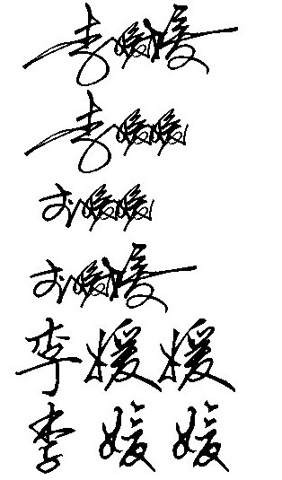请大师帮我免费设计 一个艺术签名(连笔签名),我叫李媛媛,谢谢了!