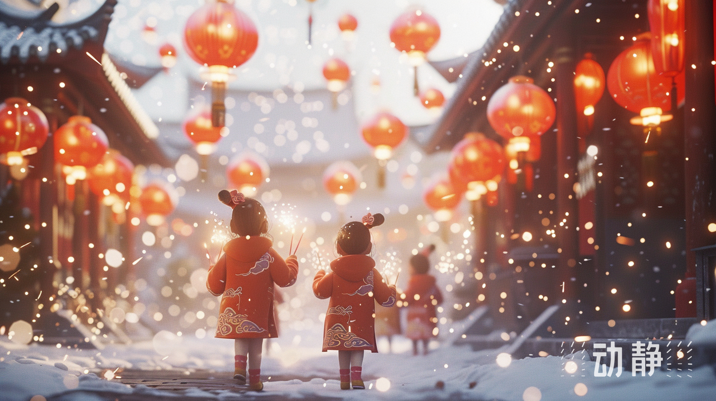 网络中国节春节丨画说放鞭炮