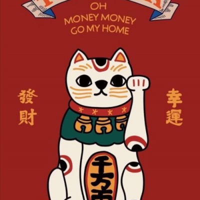 女人专用微信头像招财萌萌招财猫