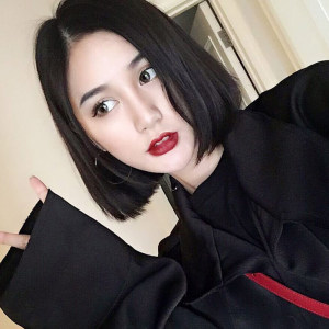 抖音网红同款假发女短发bobo头中分短卷发修脸气质圆脸齐肩中短发