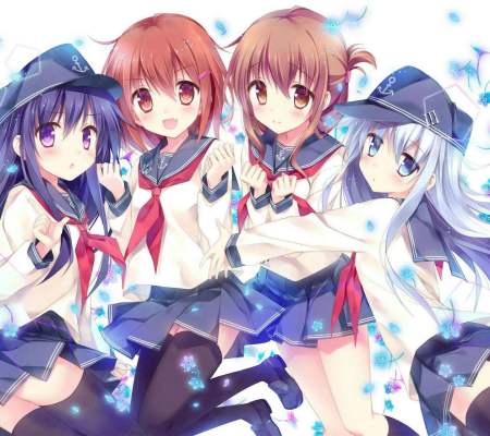 闺蜜头像可爱动漫四个人用有吗