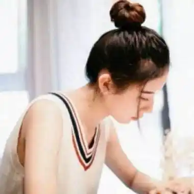 网图女生头像甜美丸子头微信头像女丸子头可爱