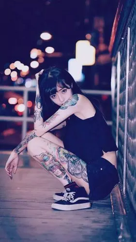 纹身妹子高清手机壁纸五