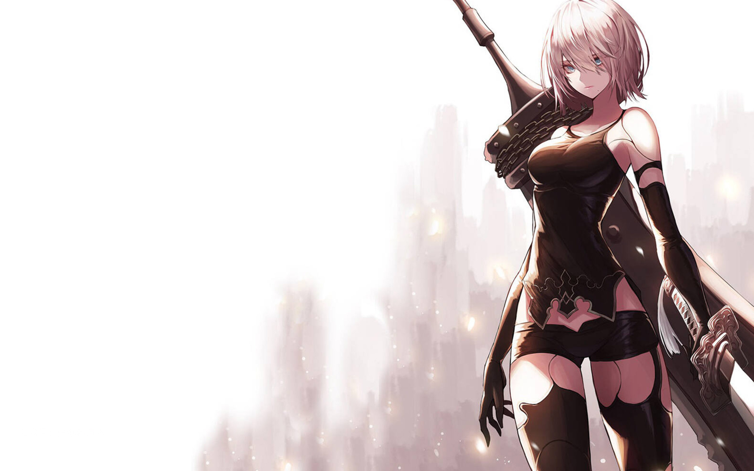 帅气的二次元动漫战士电脑壁纸