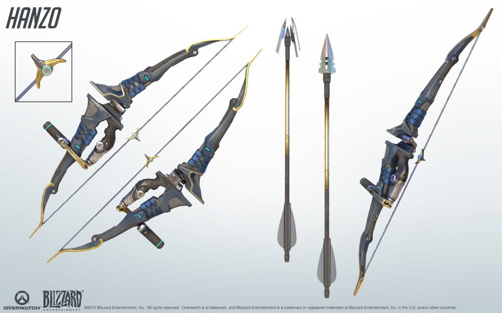 守望先锋半藏,拥有龙之力的精准弓箭手