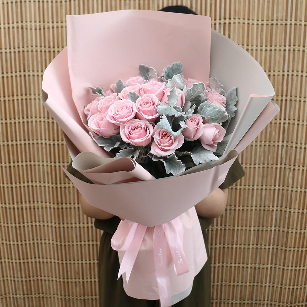 北京生日鲜花速递桔梗绣球玫瑰混搭创意高档花束礼盒同城配送送花