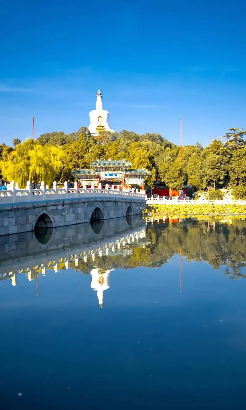 北京北海公园是中国保存最完整,现存历史上建园最早