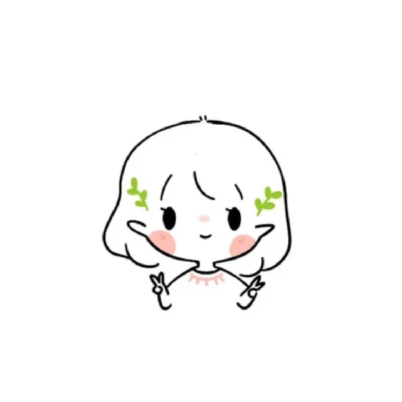 简约白底|手绘头像 这世界看似纷繁无双,但本质还是你一人的世界