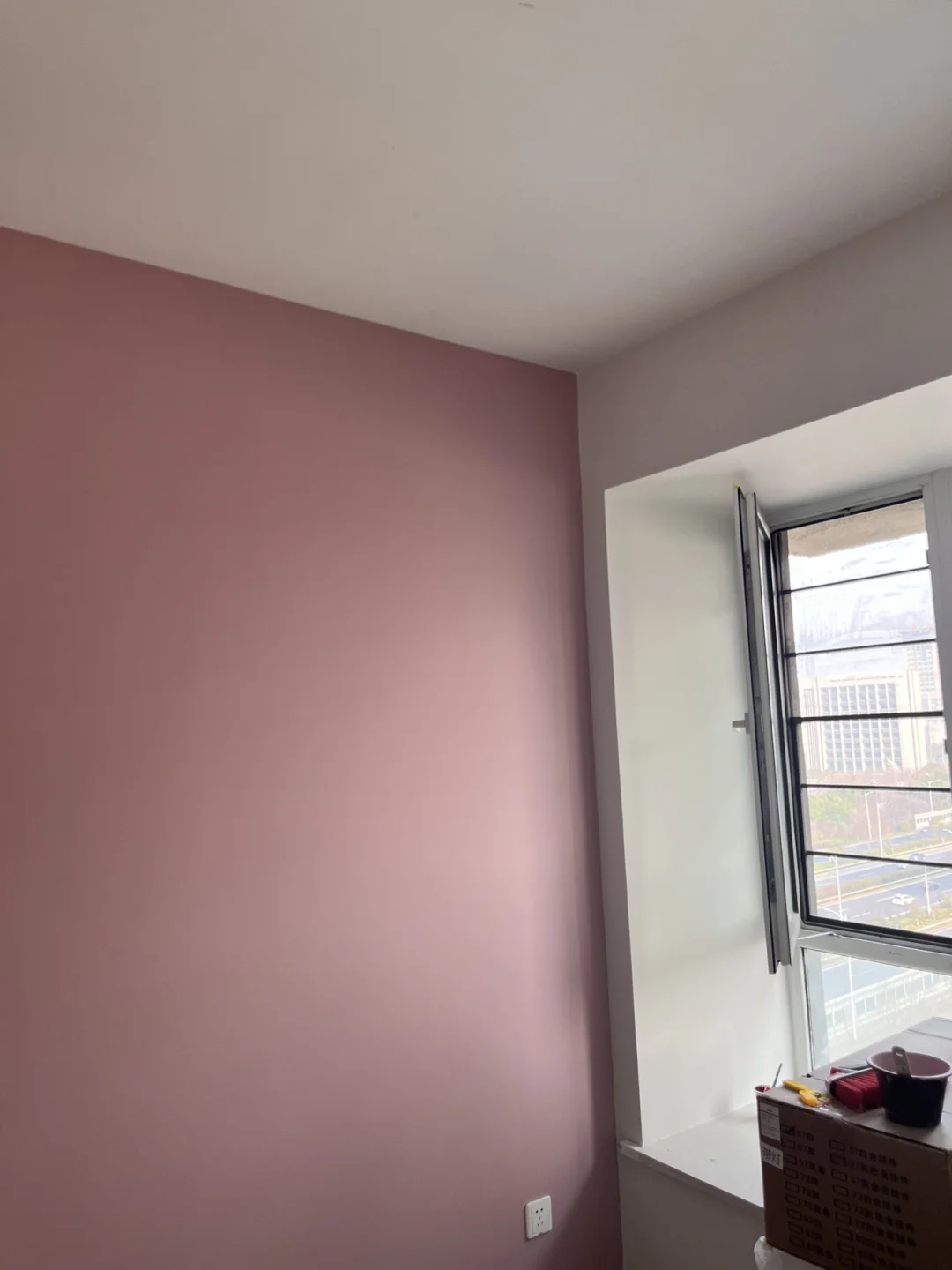 装修就是个坑呐#墙漆#立邦粉色蔷薇