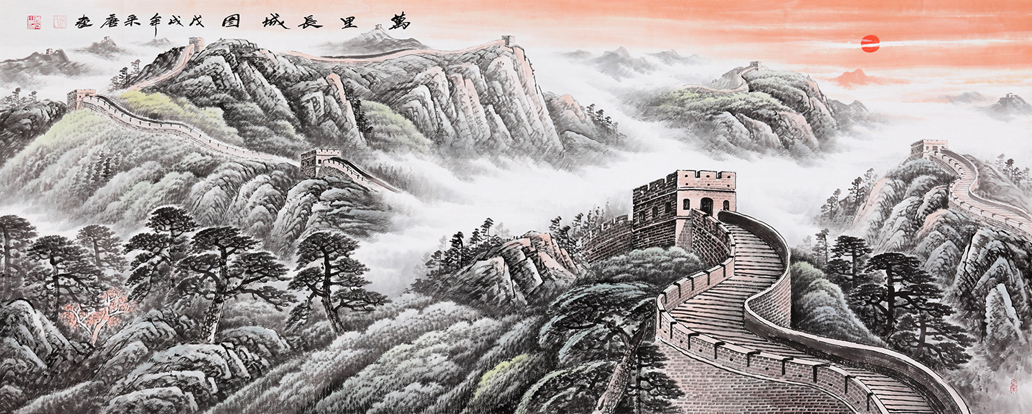 名家风水画欣赏 领略山水秀雅美景