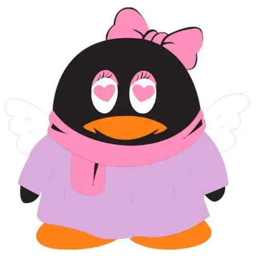 粉色企鹅头像(粉色企鹅头像图片) - q之家 - www.anhuiqq.cn