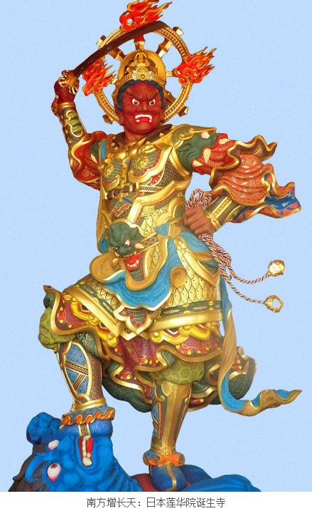 佛教四大护法天神之一:南方增长天王