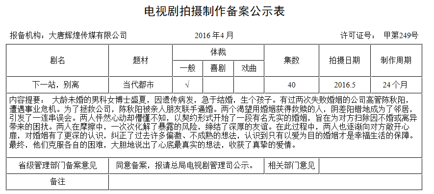 生活/家居 影视娱乐 电视剧 下一站别离剧情简介  下一站别离这部电视