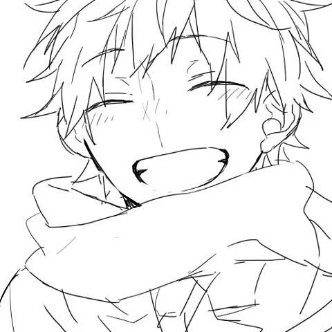 动漫二次元简笔画男萌系简笔画二次元男生头像一对人头像速写和照片简