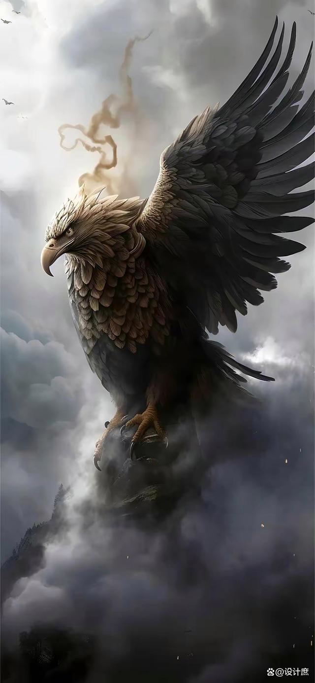 手机壁纸美图分享之雄鹰展翅欲高飞