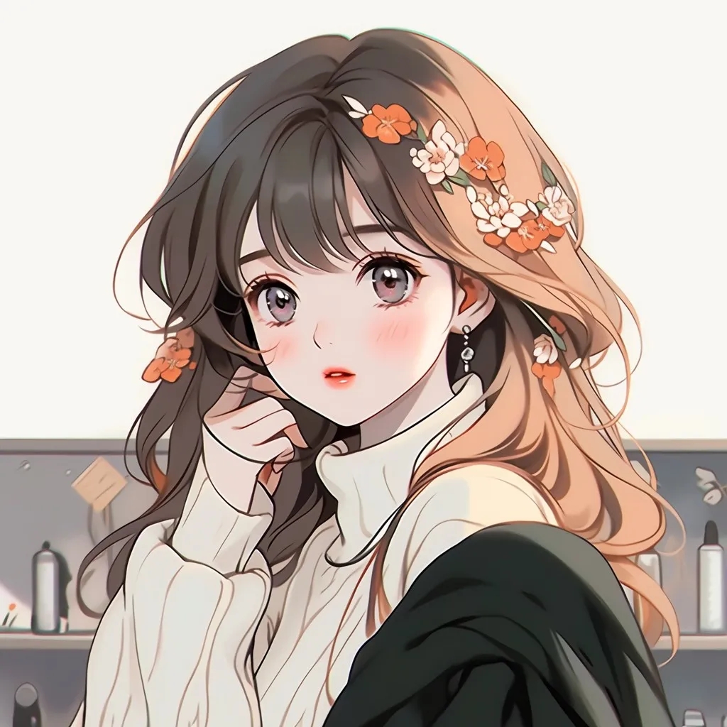 ins|温温柔柔动漫女生头像  #头像#