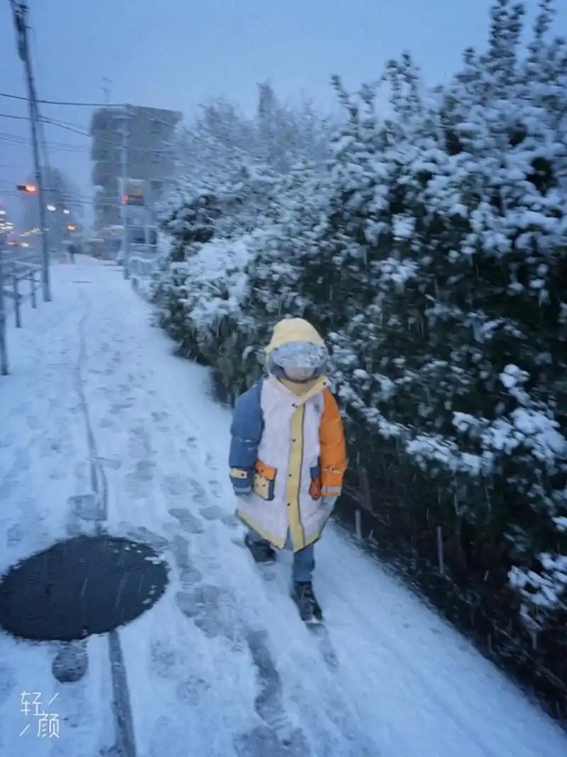 雪.这个小不点儿说,下雪是好玩但也伤感,因为雪会化,那个一 - 抖音
