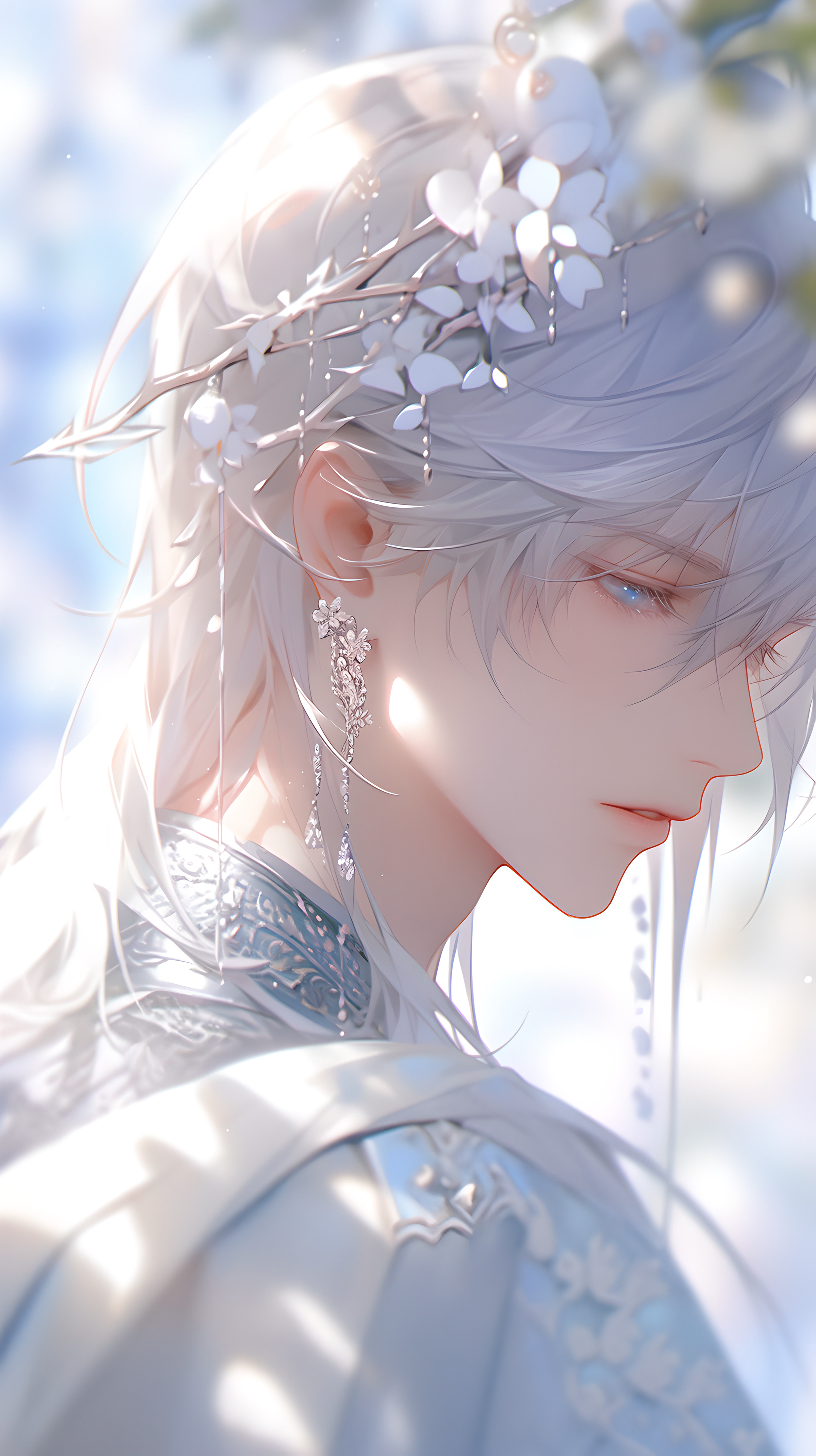 永远为清冷白发美人心动!破碎感juejue子!