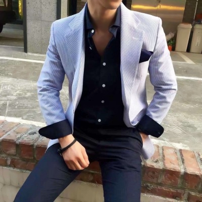 qq头像西装领带男生高清穿西装打领带不露脸部位男头