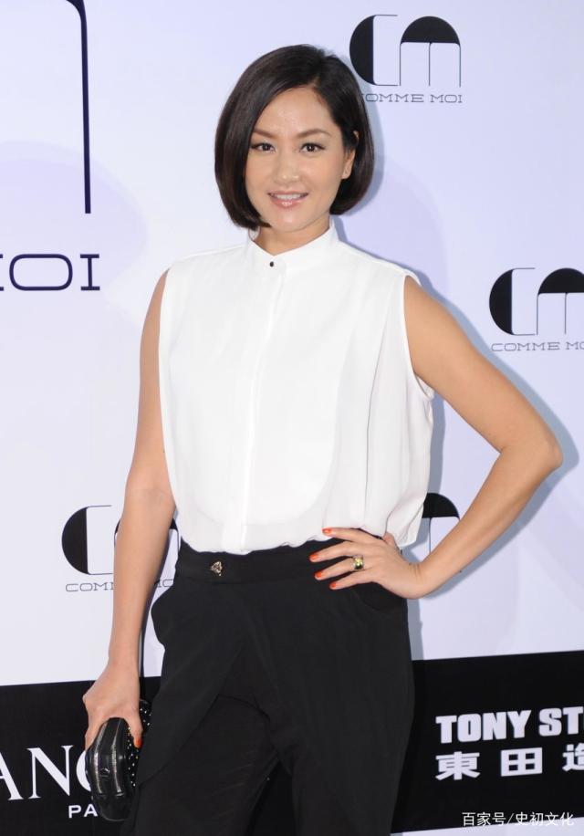 图六是长腿女星瞿颖短发的样子女人味十足