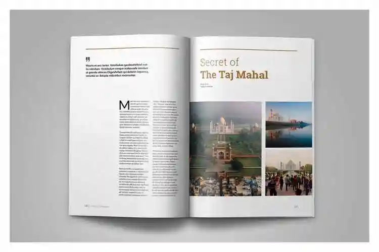 旅游景点推荐杂志版式设计模板indesignmagazinetemplate