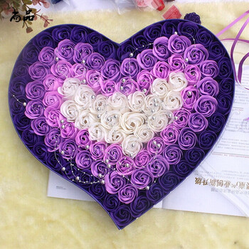 礼物送老婆女友的浪漫创意生日礼物玫瑰香皂花肥皂花礼盒 送女朋友