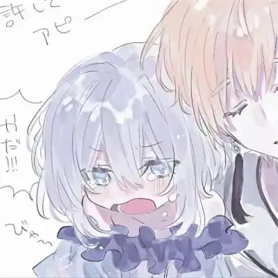 抖音情头动漫一男一女很火好看图片