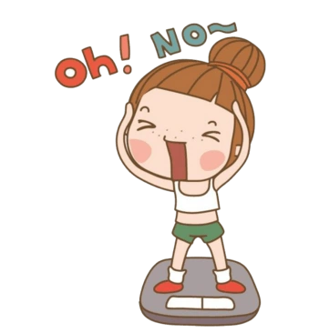 称体重的小女孩