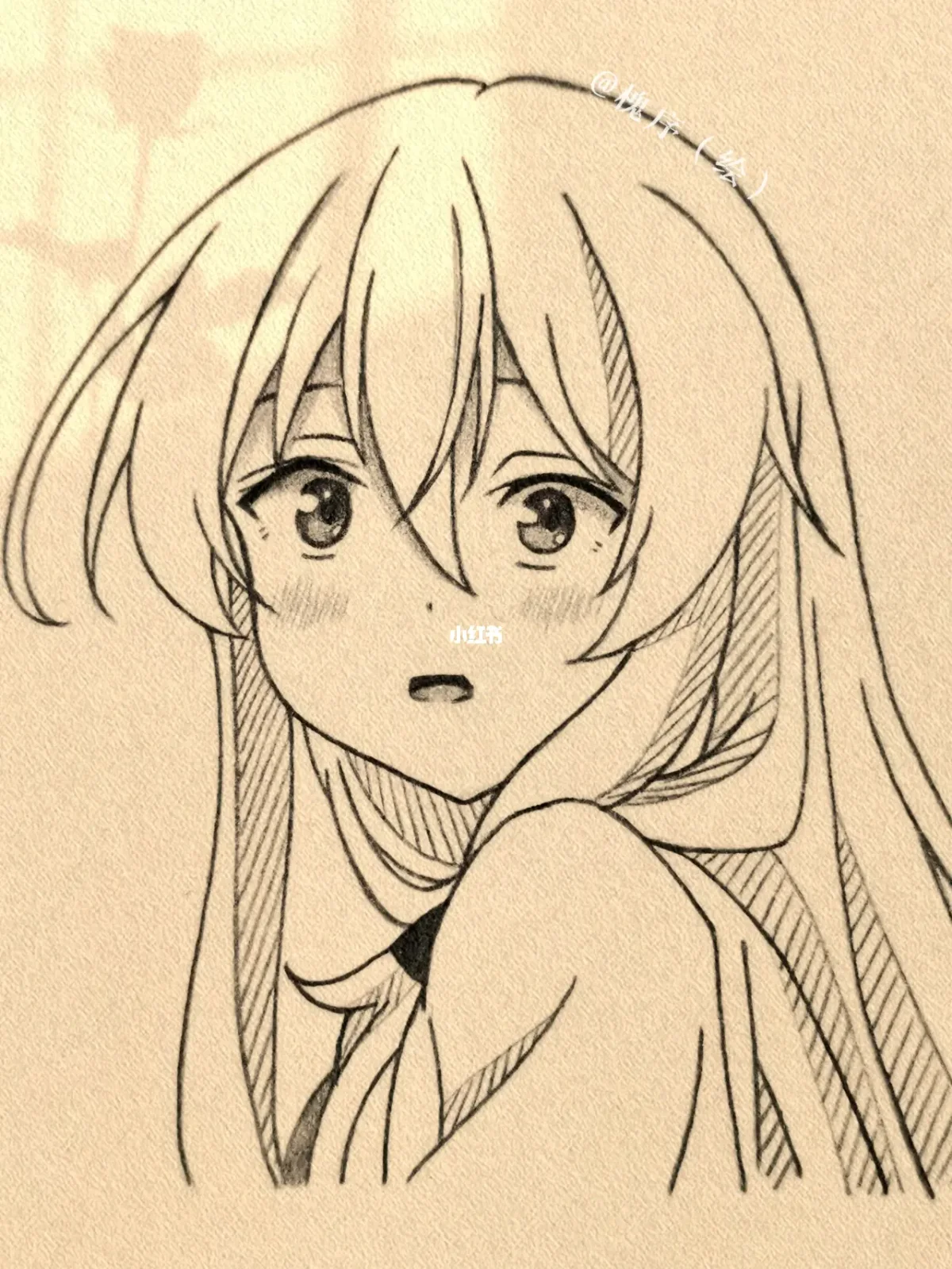 笔画教程#寻找小红书绘画大神#动漫临摹卡#临摹#动漫#绘画临摹#简笔画