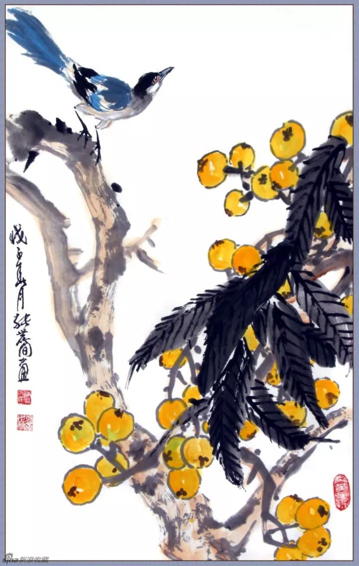 现当代名家张世简花鸟作品欣赏3