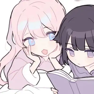 动漫一甜一拽的闺蜜头像图片