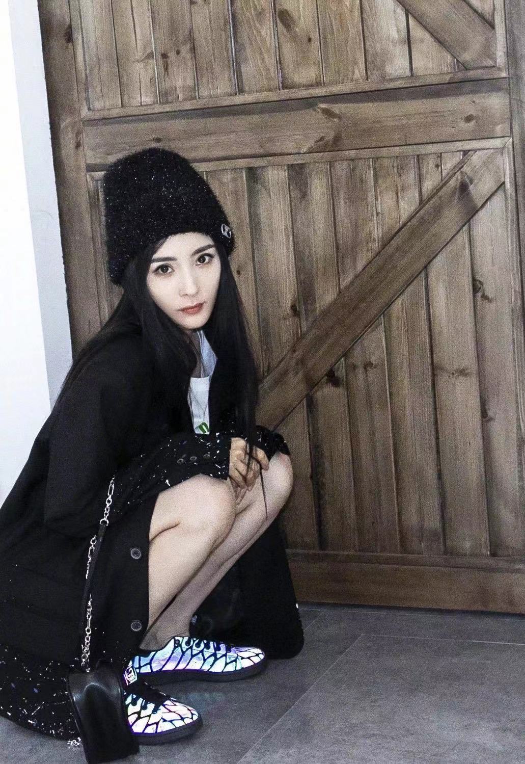 外贸原单明星杨幂同款针织帽~潮牌马海毛针织帽 ~设计款,超好搭