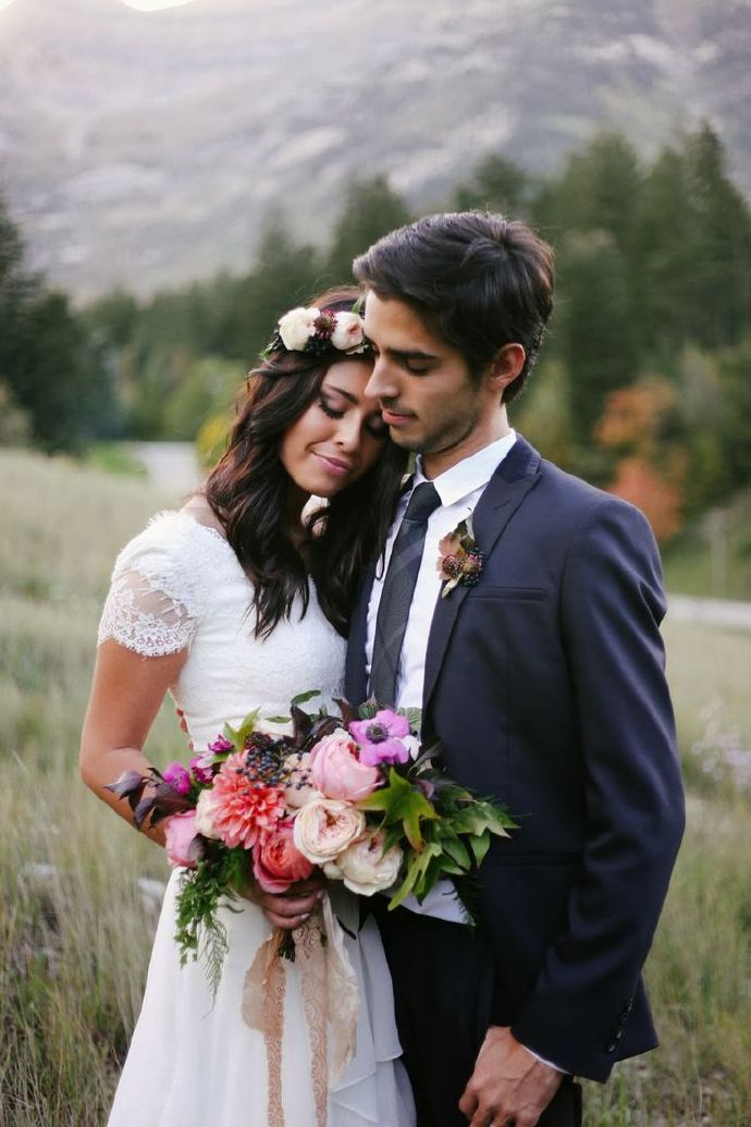 好看的欧美风婚纱照图片