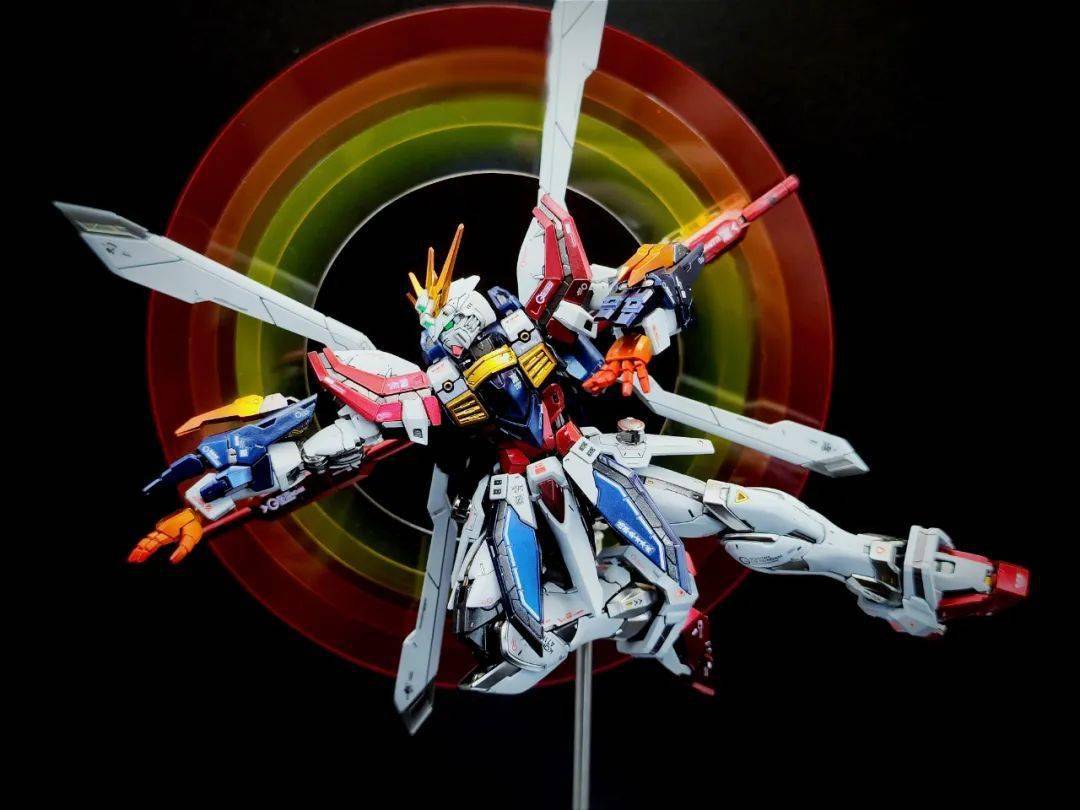 在虎年尾巴完成一台,最强可动,rg神高达_公众_来稿_模型