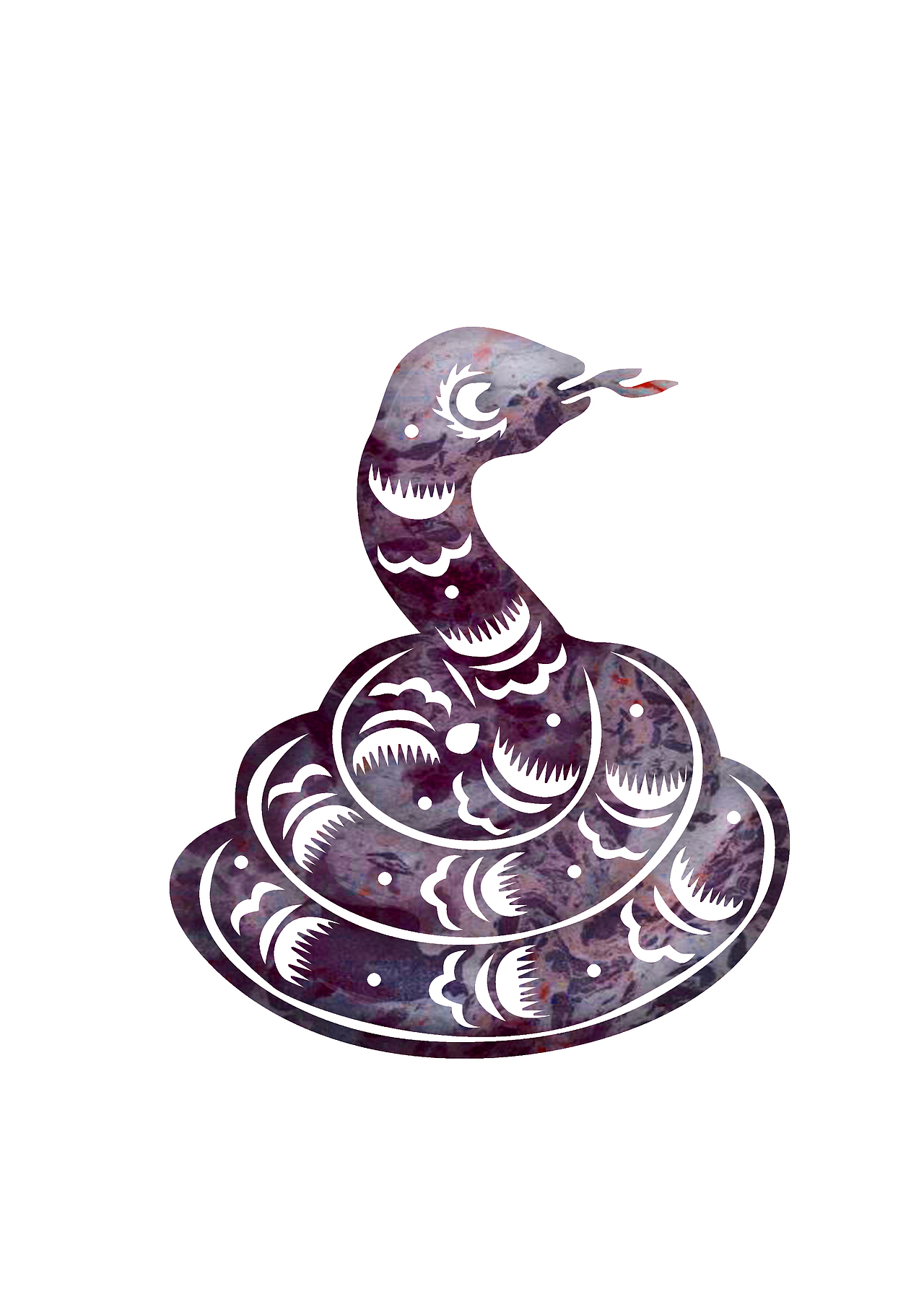 水墨纹路十二生肖